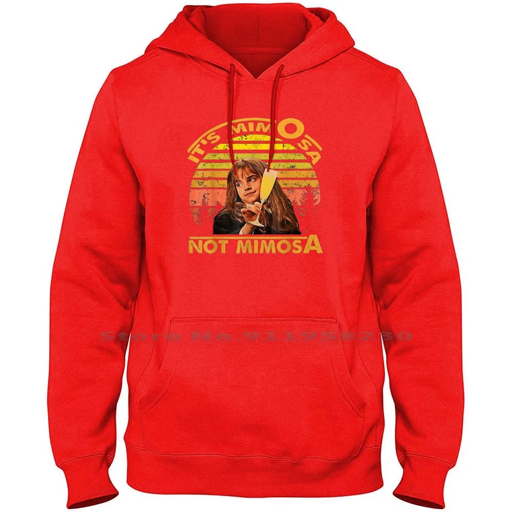 It'S Mimosa Not Mimosa Uomo Donna Felpa Con Cappuccio Maglione 6Xl Big Size Cotone Classic Quotes Mantra Magic Drink Tage Ink Age Ra No Mi
