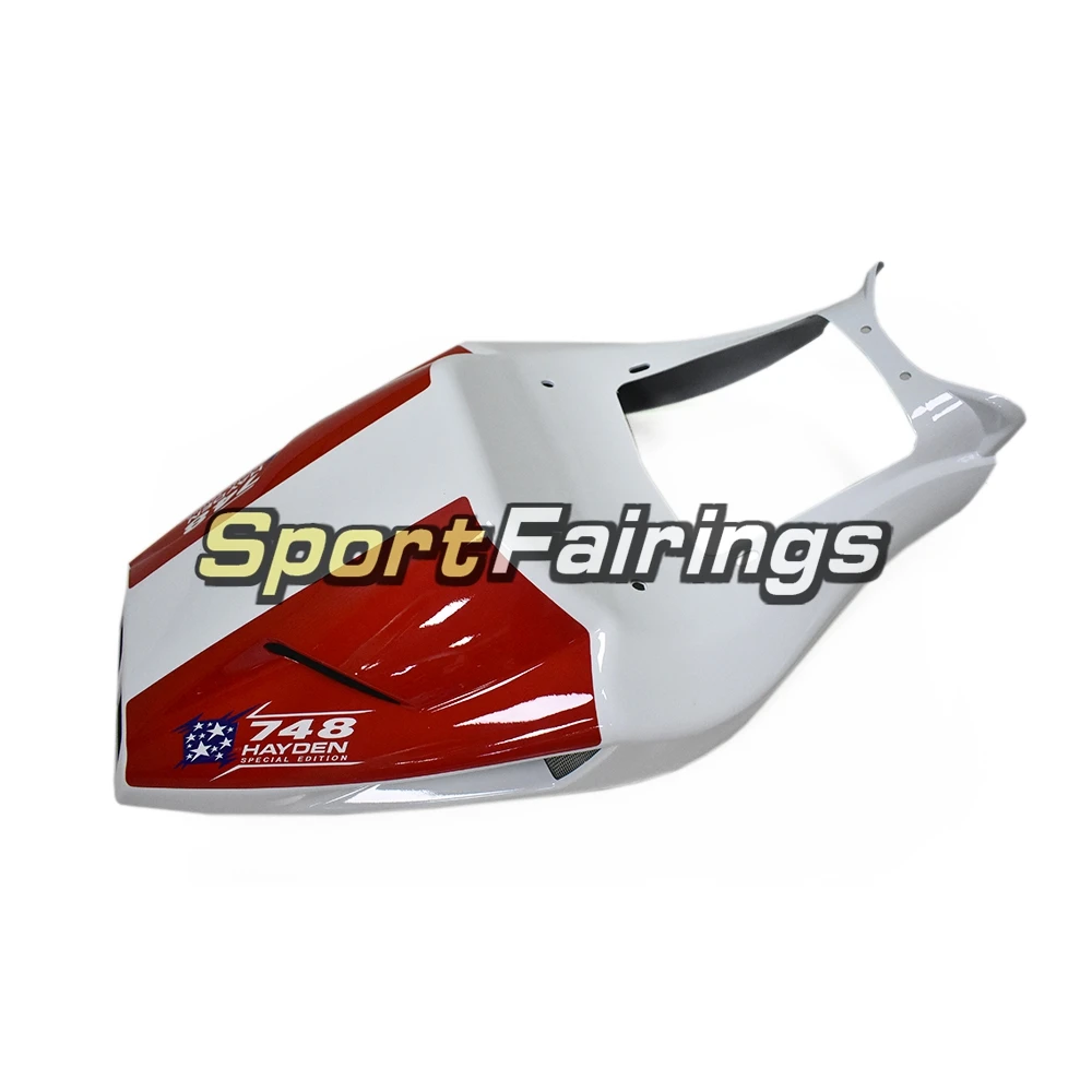 Обтекатели для поездок на мотоцикле Ducati 748 916 996 998 1996 97 98 1999 2000 2001 2002 тела Наборы капюшоны из АБС-пластика Пластик рамы кузова белый Красный, черный, синий цвет