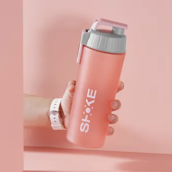 

Tritan Gym Water Bottle Clear Portable Sport Eco Friendly Drink Water Bottle Shaker Butelka Na Wode Kitchen Items DE50SP