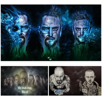 

Breaking Bad Wall Decorative Paintings Classic American Tv Series Poster Retro Craft Paper Living room Bedroom Home Decoration