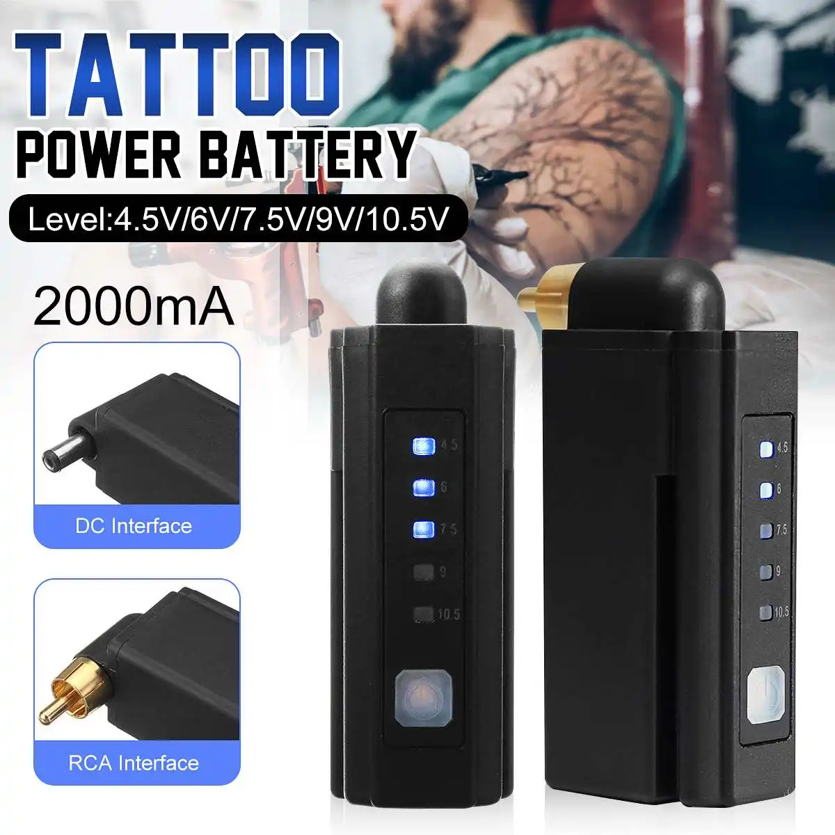 

Newest Mini Wireless Tattoo Power Supply Battery for Tattoo Pen Machine Tattoo Machine Battery Free Shipping