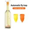 2pcs Flexible Flies Trap Funnel Reusable Silicone Pest Control Fruit Flies Catcher Killer Home Garden Kitchen Flytrap Fitting ► Photo 1/5