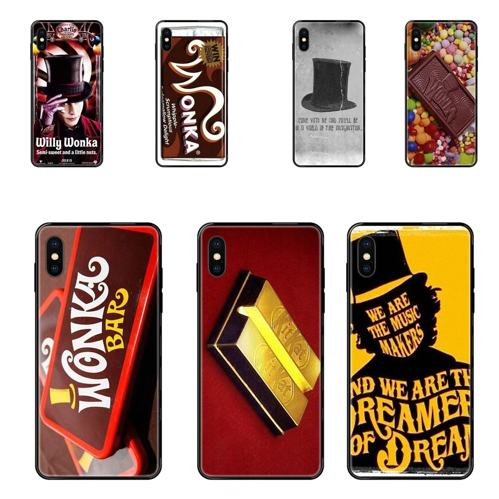 Шоколад Golden Bar Willy Wonka для Huawei Honor Play V10 View Mate 10 20 20X 30 Lite Pro Y3 Y5 Y9 Nova 3 3i черный мягкий |