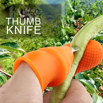

Silicone Thumb Cutter Separator Finger Tools Picking Device for Garden Harvesting Plant Gardening