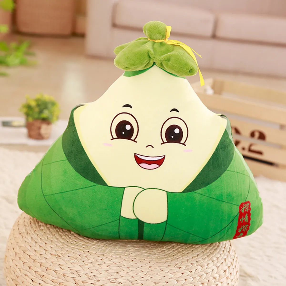 Милый мультфильм рисовая пельмень Подушка Плюшевые игрушки Подушка Дракон лодка фестиваль подарок на заказ