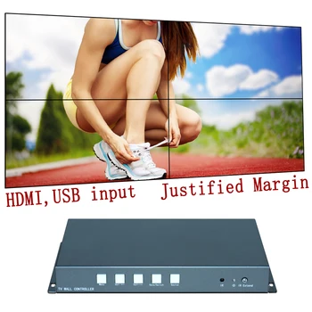 

video wall controller for 4 units,video wall processor,Multi-Screen Splicing Processor for 2x2 1x2 1x3 1x4 2x1 3x1 4x1