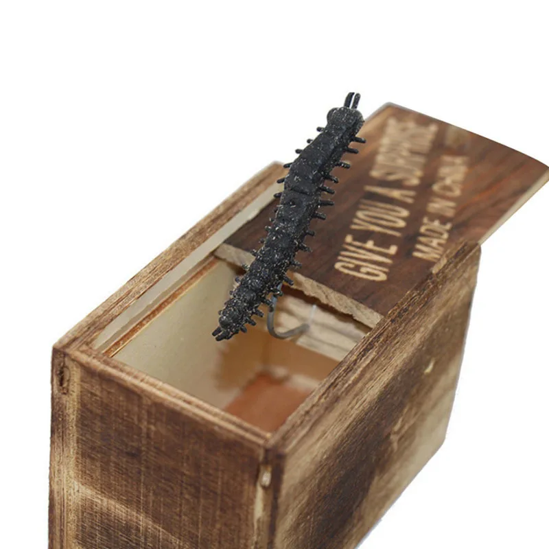 Игрушка для розыгрыша насекомое Spoof игрушка паук-скорпион игрушка трюк Хэллоуин деревянный ящик для розыгрышей коробка для розыгрышей по случаю Дня смешной подарок