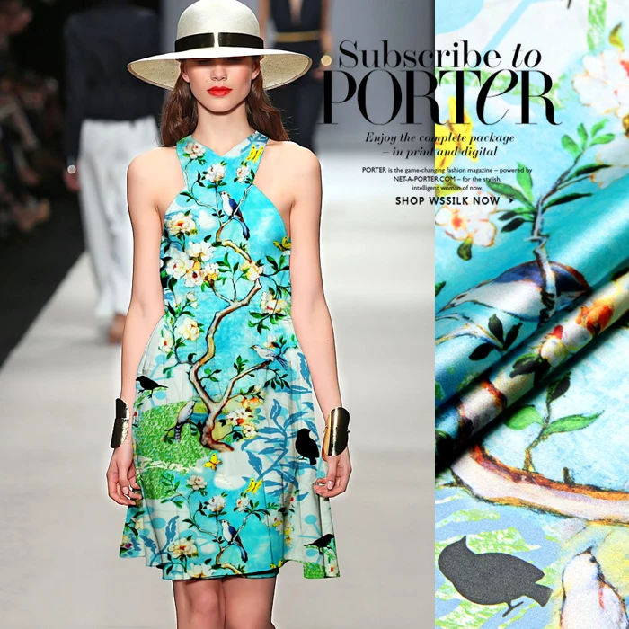 118 см набивная китайская шелковая ткань МЕТР 19 мм мягкая шелковая эластичная атласная ткань спандекс, Шелковый сатин ткань оптом