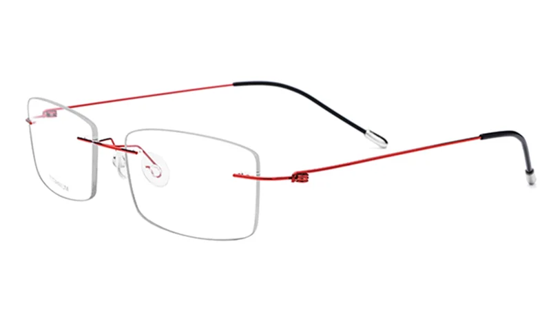 Чистый Титан без оправы оптические очки для близоруких, EyewearMen Для женщин бескаркасные очки по рецепту рамки