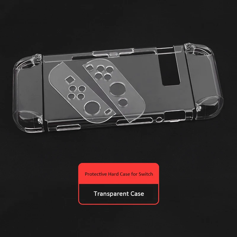 Тонкий тонкий защитный жесткий чехол Joy con прозрачный корпус 3 части дизайн