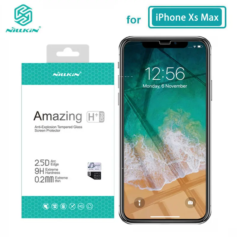  Nillkin Gehärtetem Glas für iPhone 11 Pro 8 7 6 6S Plus X XS Max XR Erstaunlich H + pro Screen Prot