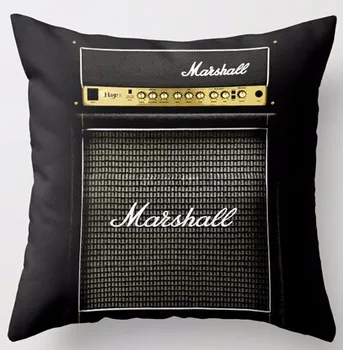 

Customized Guitar Electric Marshall Amp Amplifier Special for Music Mania Cool Zippered Square Throw Pillowcase Cushion Case