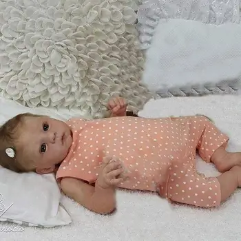

Cute Newborn Baby Doll Soft Silicone Vinyl Realistic Newborn Baby Doll Random Clothes