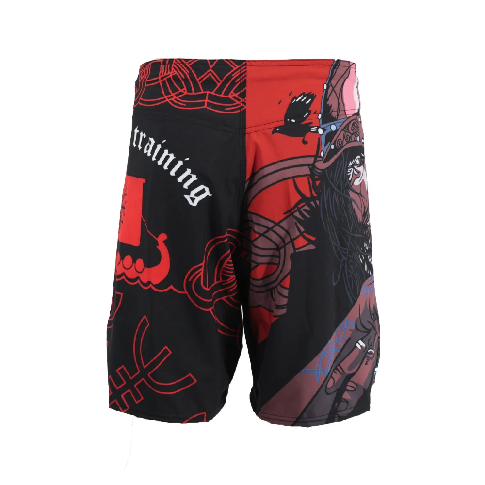 MMA Shorts SOTF MMA Black Samurai Fighting Breathable Fitness Print mma Shorts Tiger Muay Thai Kickboxing Fight Shorts Boxing Clothing mma