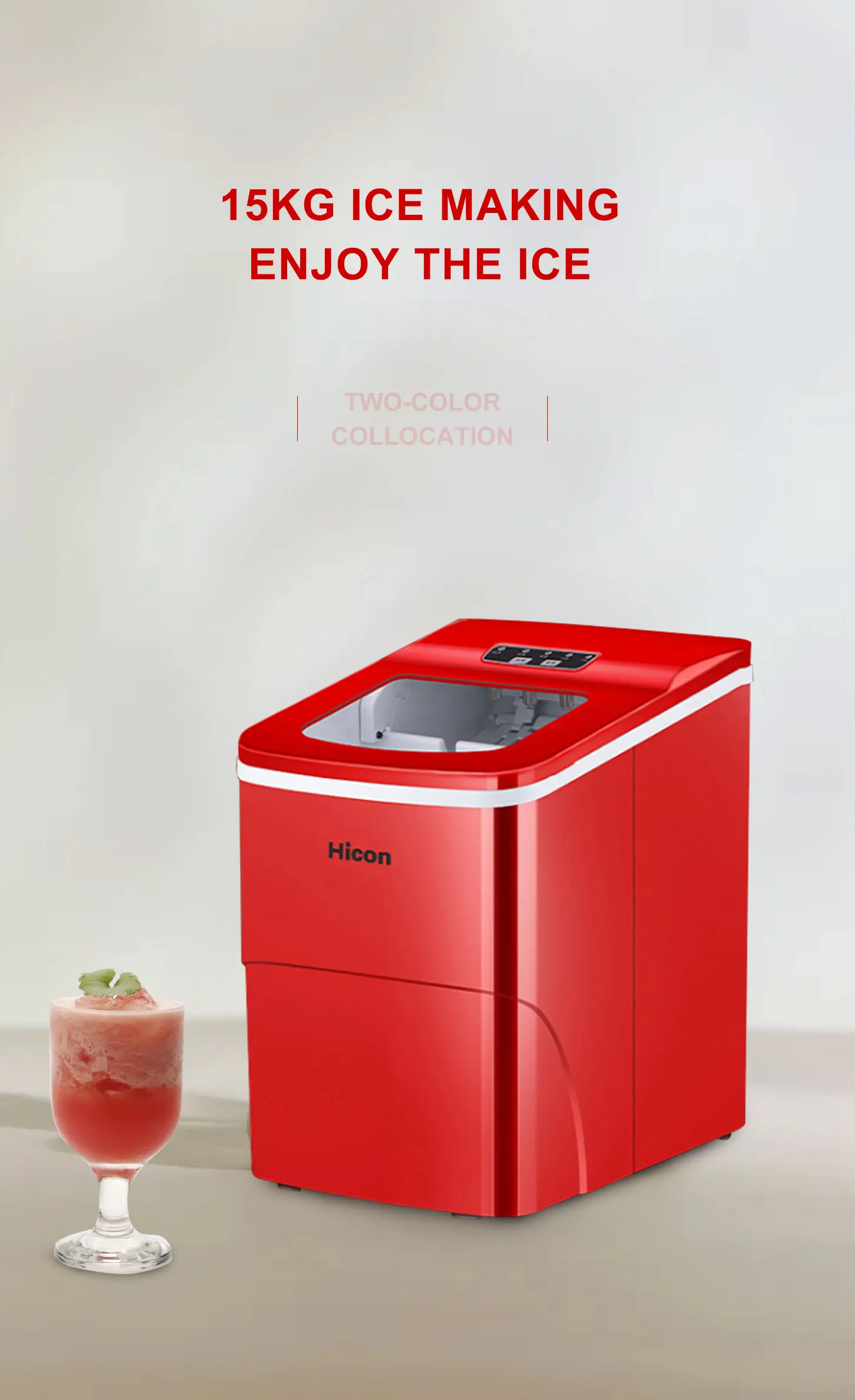 Commercial Ice maker about 12kg/24h Ice machine Bullet type Ice make