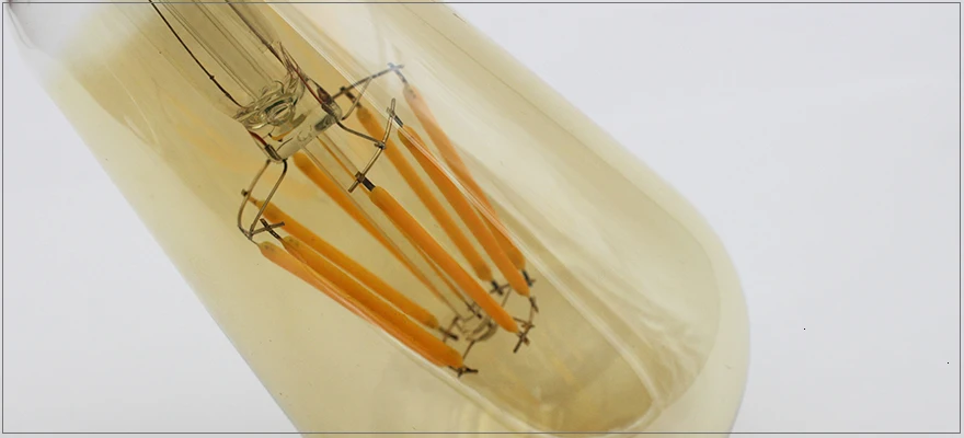 Светодиодный IARY затемнения ретро Edison янтарного ST64 E27 светодиодный нити лампа в форме пузыря 2200K 110/220 В античный подвесной Винтаж ST 64 светодиодный 4 Вт/6 Вт/8 Вт
