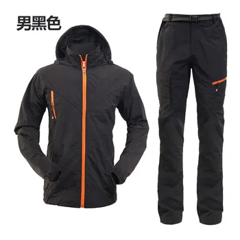 

2019 Breathable Fishing Waterproof Sun UV Protection Outdoor Men Windproof Jackets Set Sports Fishing Jacket Pants
