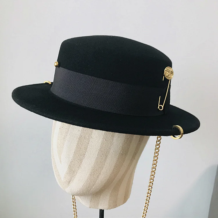 2021 fedora chapéu de feltro de lã