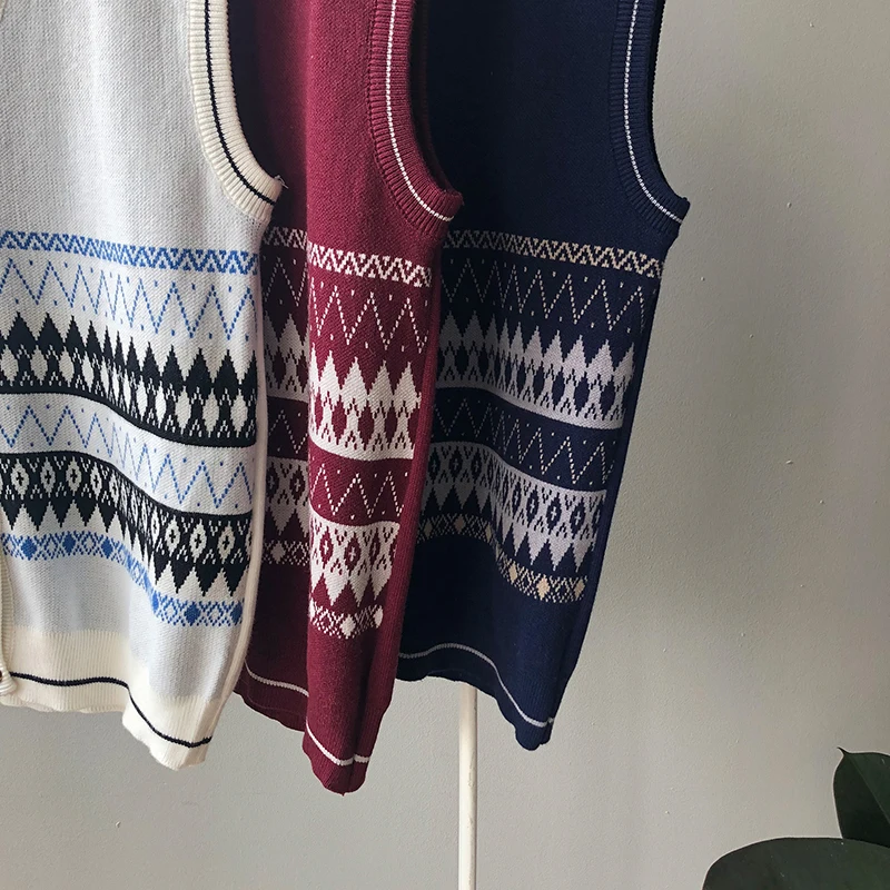 GOPLUS Sweater Vest Korean Style Knitted V-neck Sleeveless Sweaters Pull Sans Manche Gilet Femme Pull Femme Nouveaute 2020