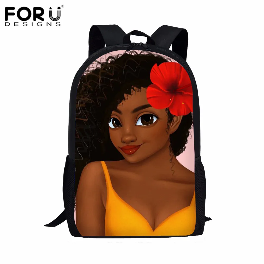 FORUDESIGNS/рюкзак для девочек в Африканском и американском стиле; школьные сумки для детей ясельного возраста; Детские сумки с героями мультфильмов; рюкзак для девочек-подростков - Цвет: Z5194C