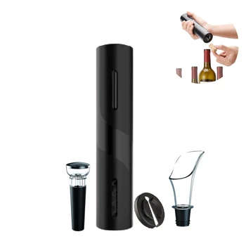 

4 In 1 Automatic Red Wine Bottle Opener Stopper Fast Decanter Set Stopper Corkscrew Foil Cutter Wine Accessories Set Smart Home