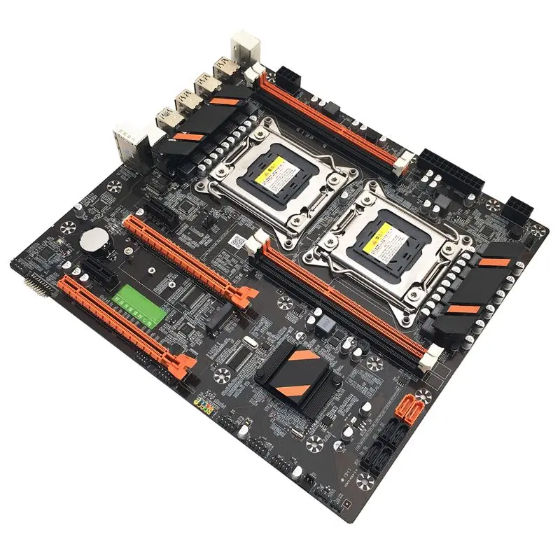 X79 двойной процессор LGA2011 материнская плата E5 4×DDR3 DIMM настольный компьютер материнская плата M.2 H37E