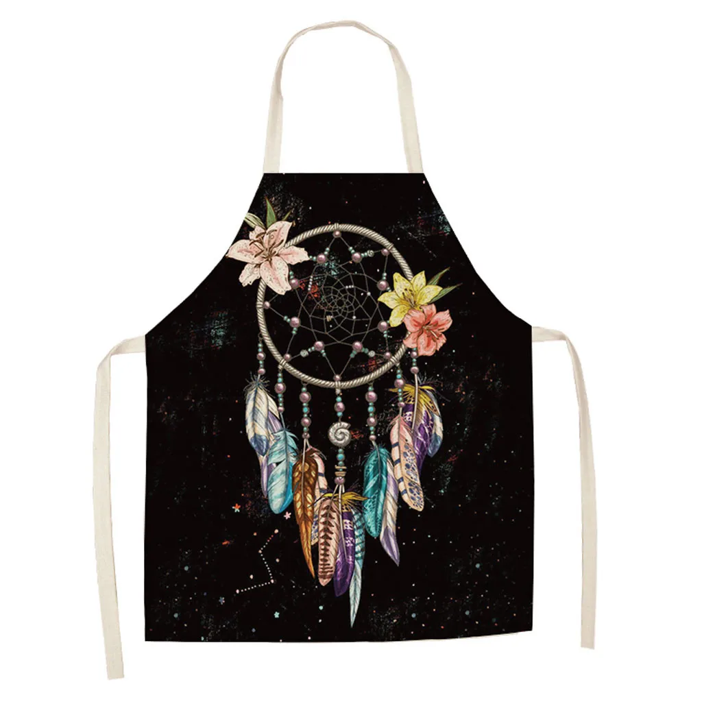 Kitchen Aprons Owl printed Women Men Girls Home Cooking Kitchen Print Adjustable Apron Male & Female Chef's Aprons New Drop Ship