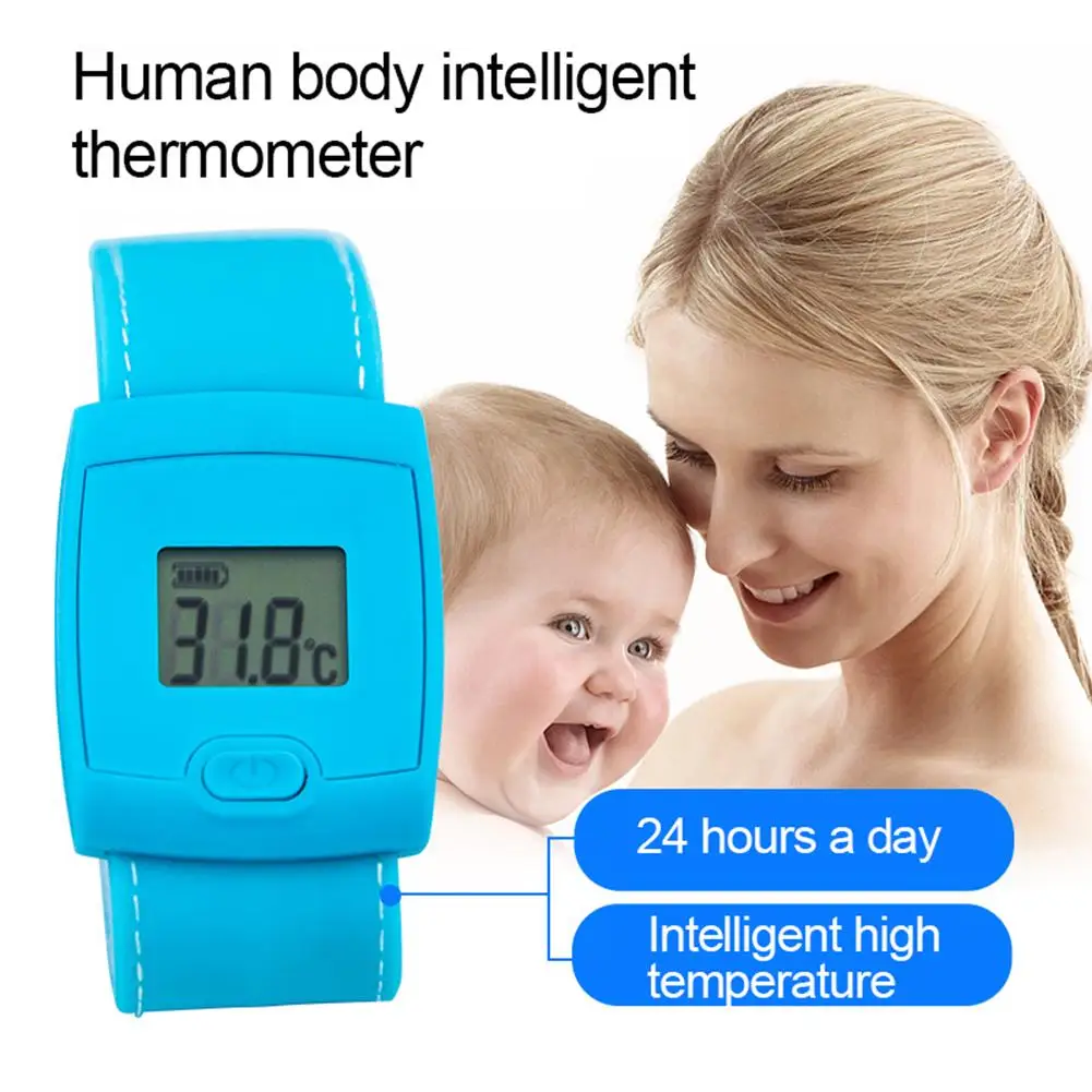 

Kid Digital Bluetooth Armband Thermometer Non Contact Infrared Thermometers Body Fever Alarm Monitor Measurement Tools