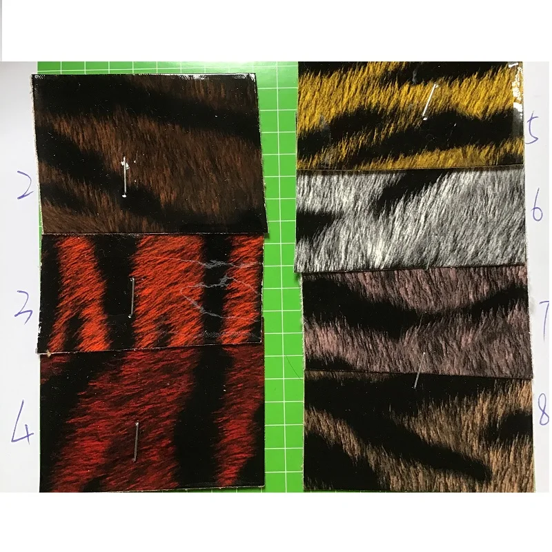 Модная блестящая синтетическая кожа Тигр меха DIY украшения Сумочка