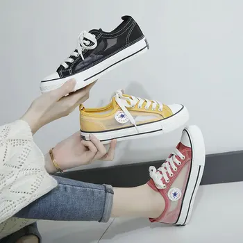 

Shoes hollow breathable canvas shoes women 2020 summer new mesh spring women's shoes small white mesh shoes wild cloth shoes