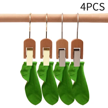 

4pcs Boot Hanging Multifunctional Hold Clips Storage Laundry Hook Windproof Clothing Hotel Home Travel Portable Wooden Anti Slip