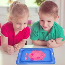 Крутые детские домашние надувные игрушки песочница большой замок Песочная Коробка лоток форма стол кинетические игрушки для детей