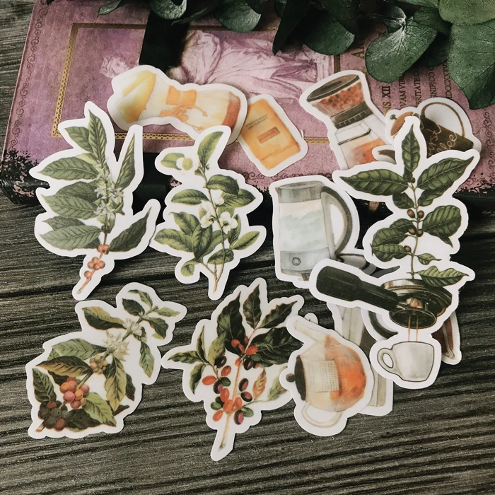 

ZFPARTY Vintage Plants Vellum Stickers for Scrapbooking Happy Planner/Card Making/Journaling Project