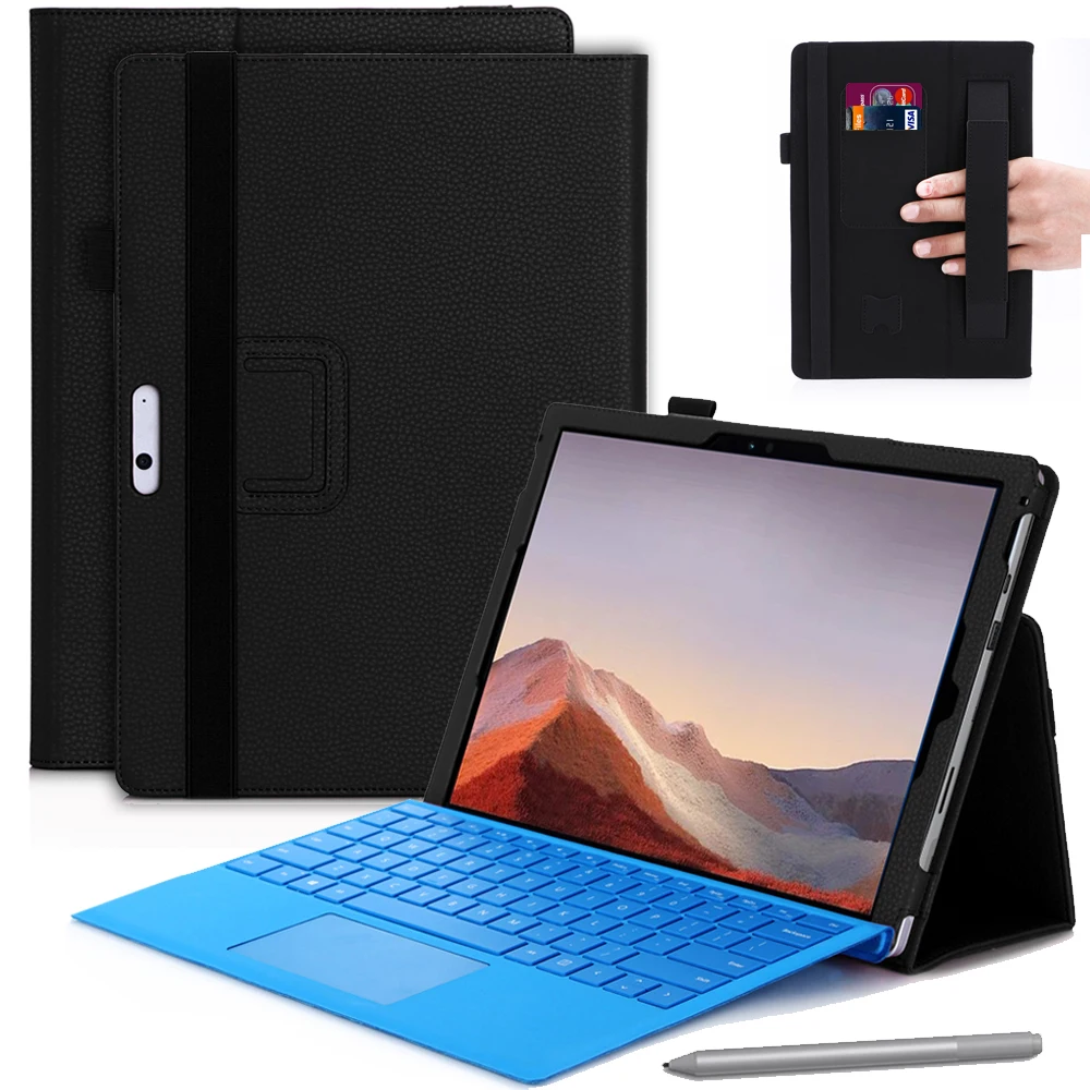 Планшет для Microsoft Surface Pro 7 Чехол-портмоне с откидной крышкой и функцией подставки