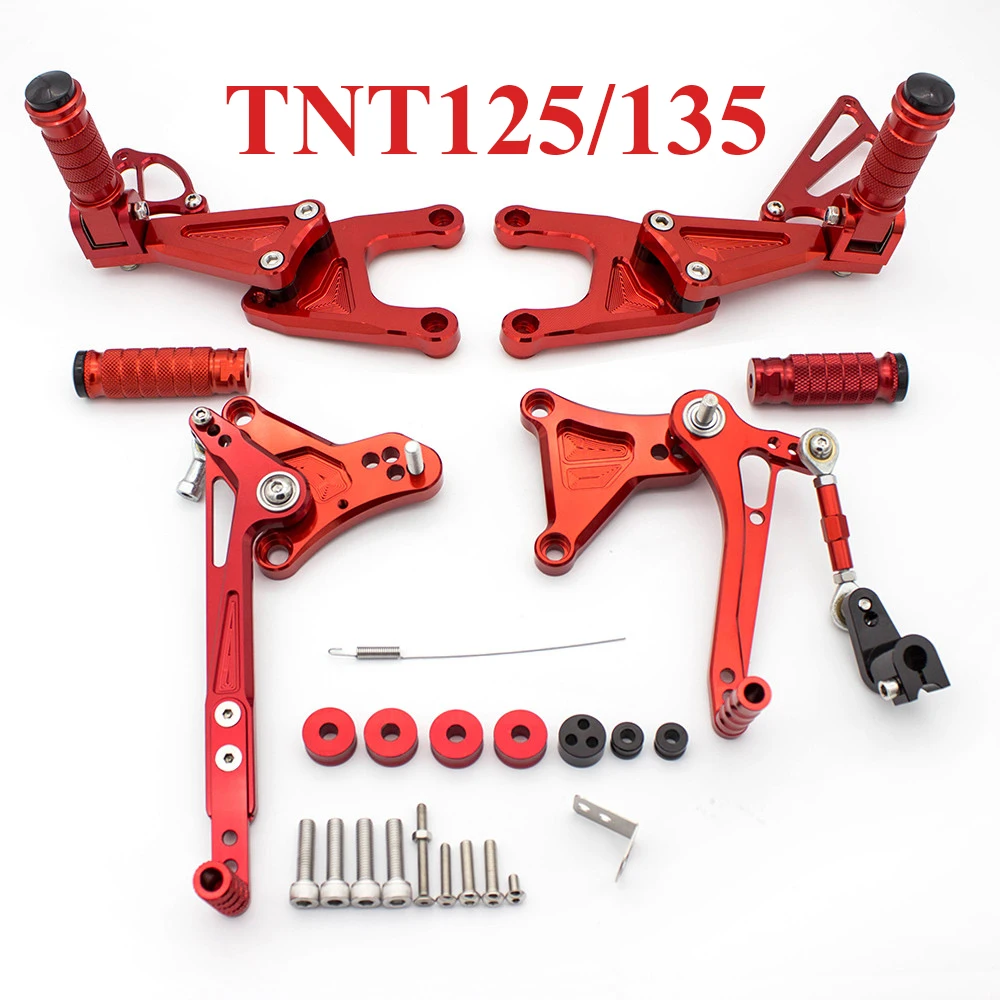 Педаль для ног мотоцикла Rearset Benelli TNT125 TNT135 TNT 125 135 2016 2020 регулируемые алюминиевые