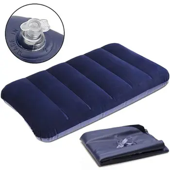 

New Durable Portable Fold Outdoor Travel Sleep Pillow Air Inflatable Cushion Break Travel Plane Hotel Rest