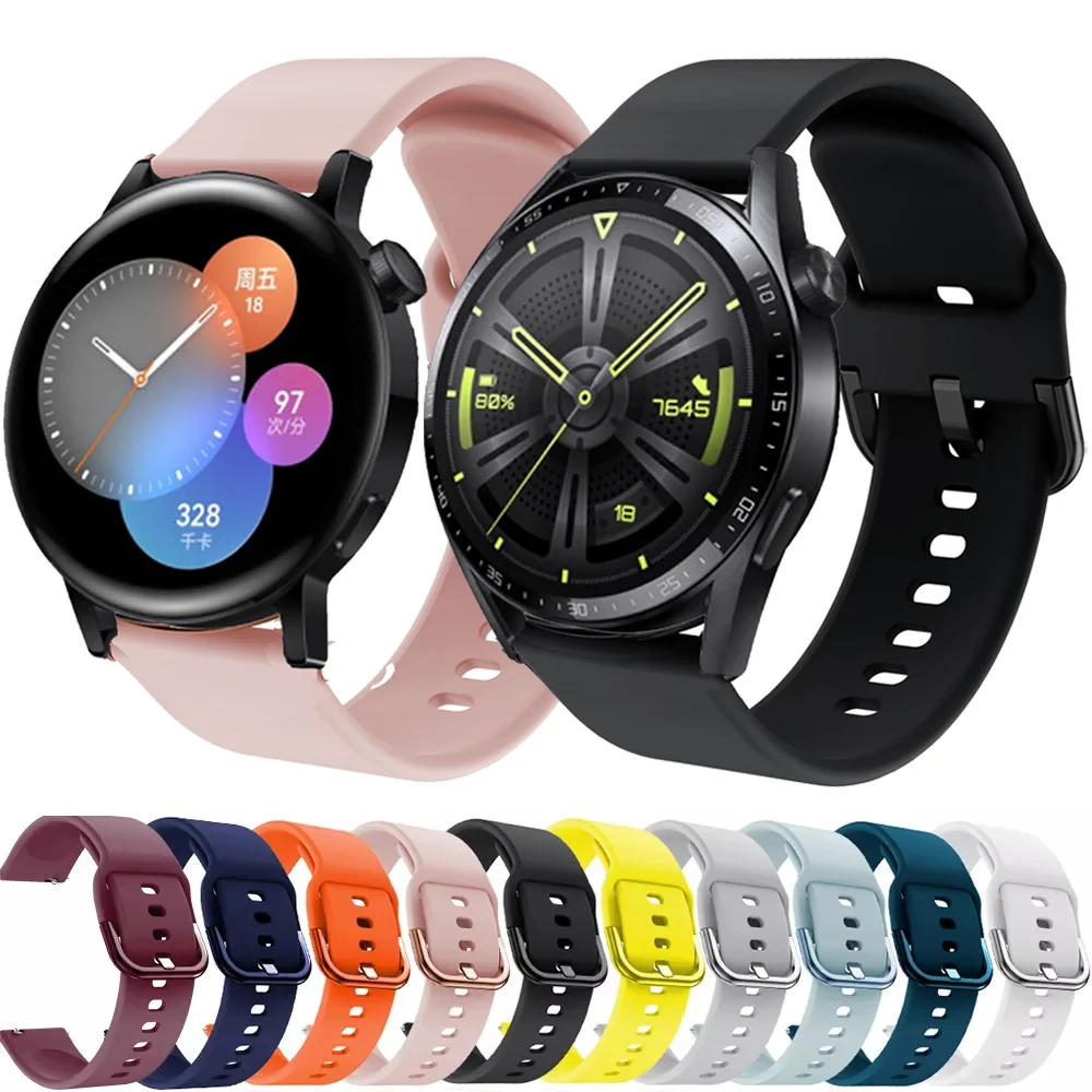 

Ремешок силиконовый для часов Huawei Watch GT 3 46 мм 42 мм, браслет для часов GT2 Pro GT2E / GT Runner 20 мм, 22 мм