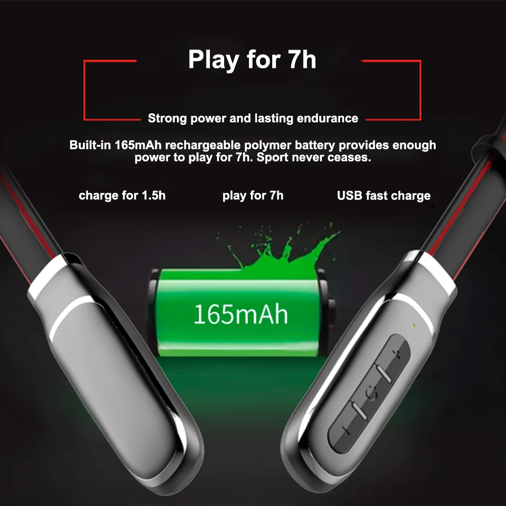 K3 Bluetooth 4 2 Headphone Wireless Earphone Bluetooth Headset Sport Hanging Neck with Microphone for Android Iphone Xiaomi