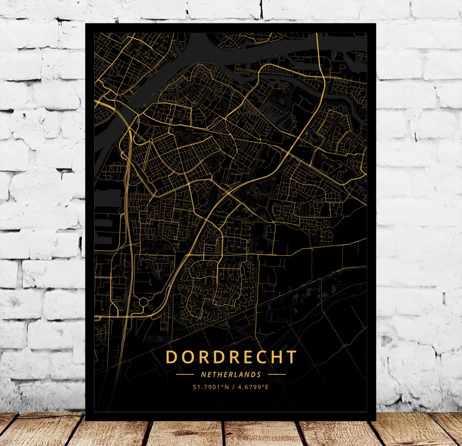 Alkmaar Almere Amersfoort, схипстерский постер Arnhem Breda Delft Deventer Dordrecht Eindhoven Enschede netherland - Цвет: Dordrecht