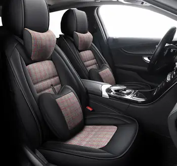 

Leather & Flax Car Seat Cover Fit Toyota Avensis T25 Wish Prado 120 150 Corolla Prius Land Cruiser 100 Camry Aygo Rav4 Accessory