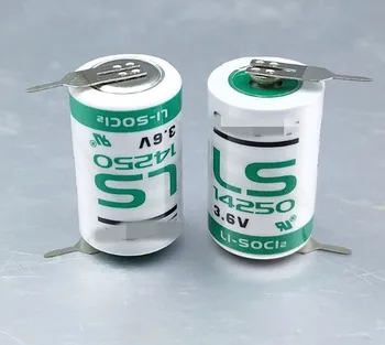 

50pcs/lot New Origina LS 14250 LS14250 1/2 AA 1/2AA 3.6V 1250mAh PLC Lithium Battery With Pins Free Shipping