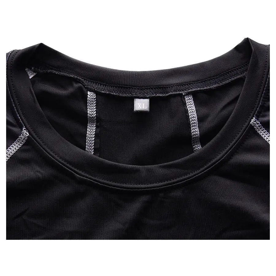 Мужская спортивная компрессионная дышащая рубашка с длинным рукавом для занятий спортом, езды, Солнцезащитная футболка Новинка
