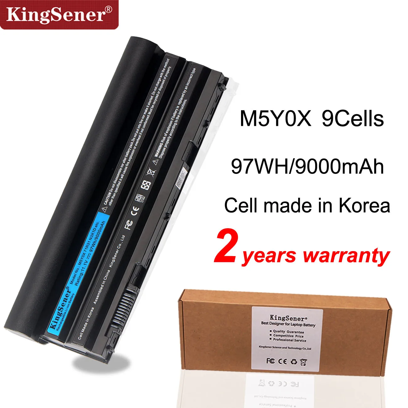 Аккумулятор KingSener M5Y0X для ноутбука DELL Latitude E6420 E6520 E5420 E5520 E6430 E5530 E5430 71R31 NHXVW T54FJ 11 1 V 97WH