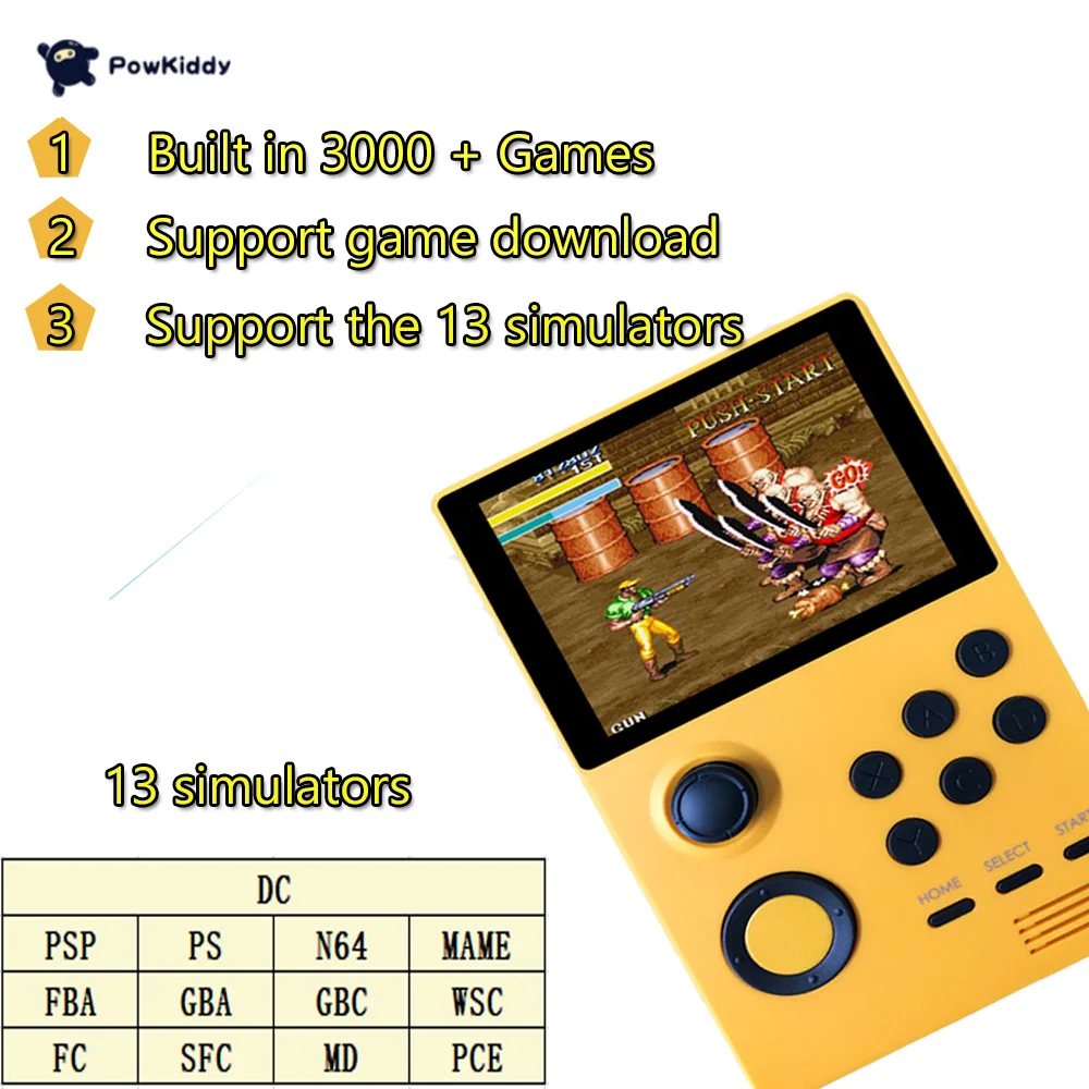 whatsko A19 SUPRETRO Android Mini Video Game Console IPS Screen Built-in 3000+ Game 3D Game WiFi Free Mini handle