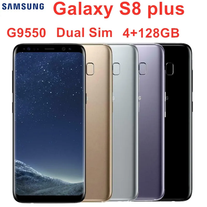 Samsung Galaxy S8+ S8 Plus Duos G9550, 128 Гб ПЗУ, 6 ГБ ОЗУ, две sim-карты, мобильный телефон, четыре ядра, 6,2 дюйма, 12 МП, Snapdragon 835, NFC