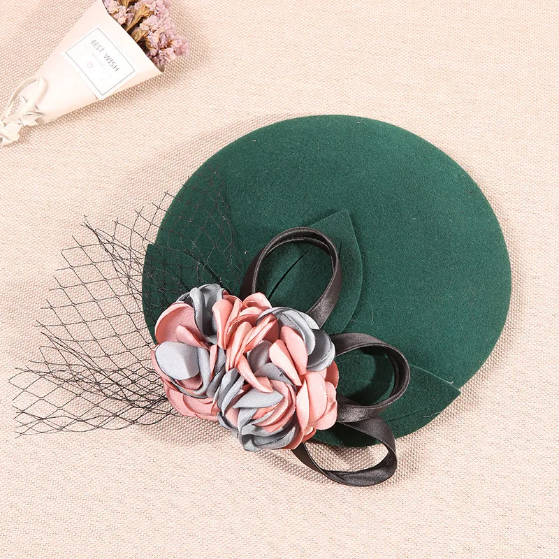 

England 2019 New Bridal Headwear Glamorous Vintage Elegant Gauze Veil Hat Wedding Party Chapel Hats