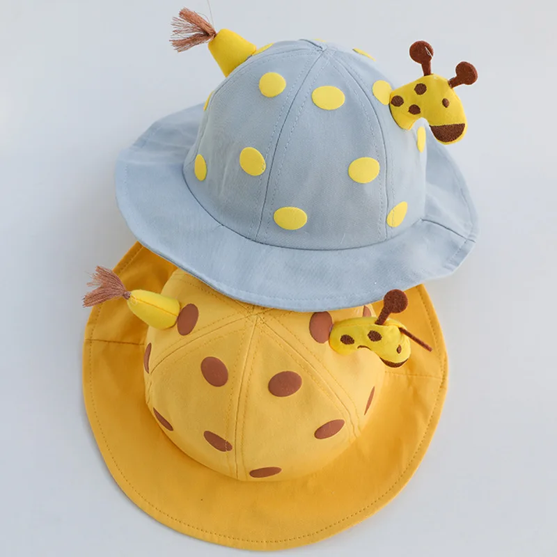 

Girl Hat Boy Cap Spring Summer New Children Deer Cartoon Bucket Kids Hats Cute Baby Bucket Hat Girls Outdoor Sun-resistant Topee