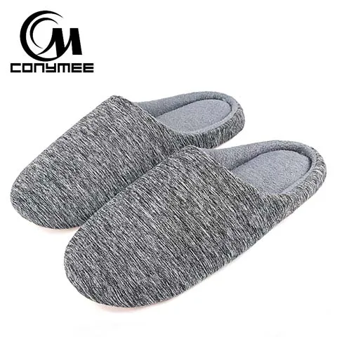 BX-RCS Gray Мужская повседневная обувь; домашние тапочки в полоску; Мягкие плюшевые мужские домашние тапочки теплые зимние хлопковые тапочки обувь Большой размер меховые тапочки на открытом воздухе мужская противоскользящая обувь - Цвет: BX-RCS Gray