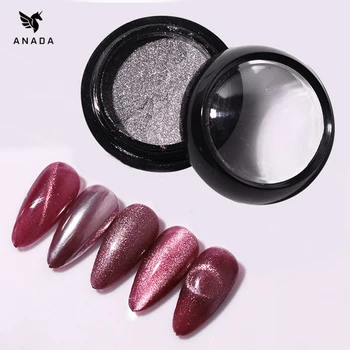 

ANADA Nail Art Wind Multi-Use Ultra White High Gloss Wide Cat Eye Quicksand Gold Magic Mirror Powder Silver Nail Powder