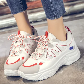 

Running Sneakers for Women Comfortable Woman Shoes Breathable Stylish Sports Women Sneaker Black White Jogging Zapatos N4-61